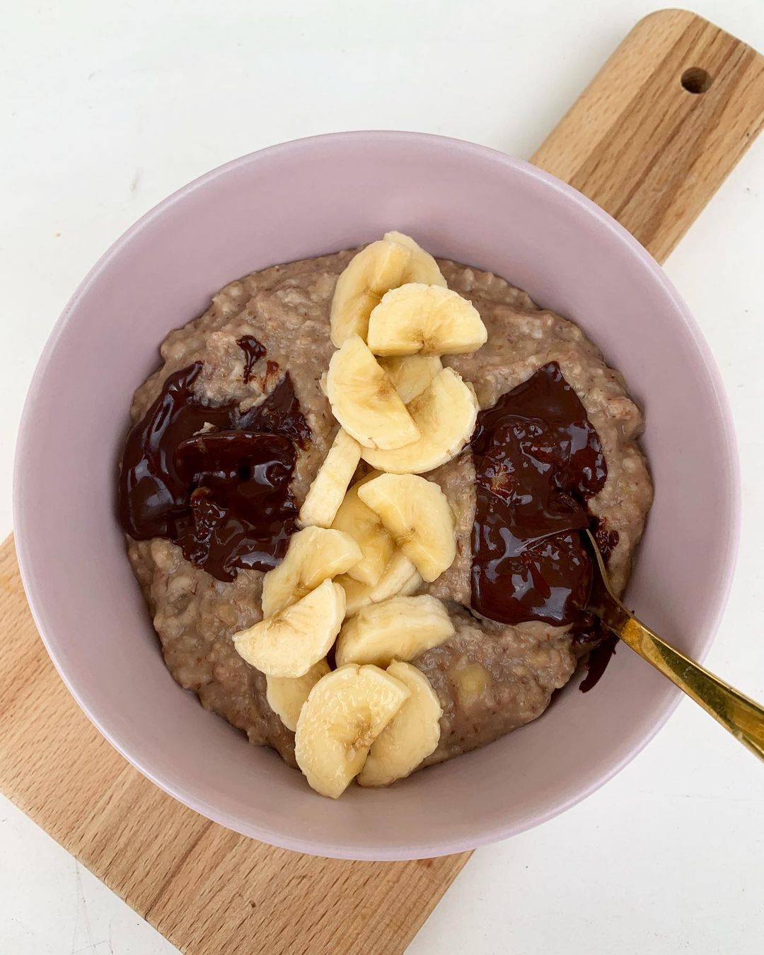 Vegan Chocolate Banana Oatmeal