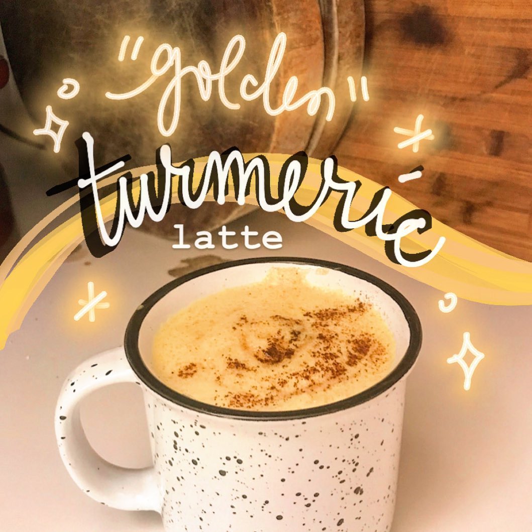 Turmeric Latte with Almond Milk and Spices