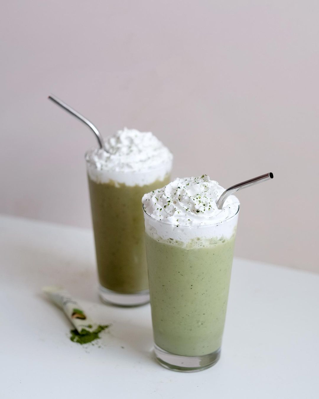 Easy Dairy-Free Matcha Frappé Drink