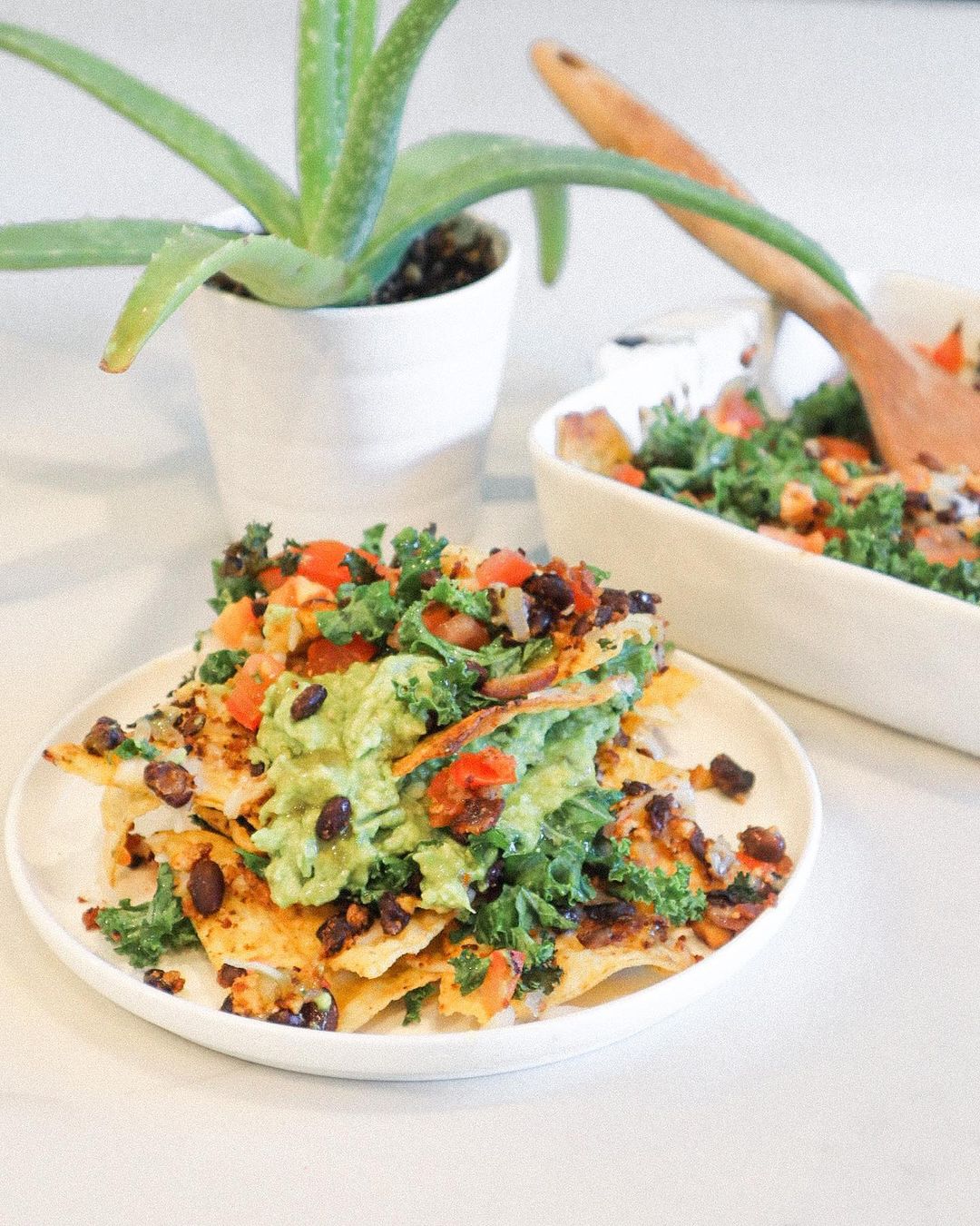 Loaded Vegan Nachos with Smoky Tofu