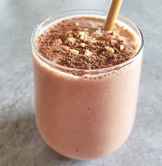 Banana Peanut Butter Cacao Smoothie
