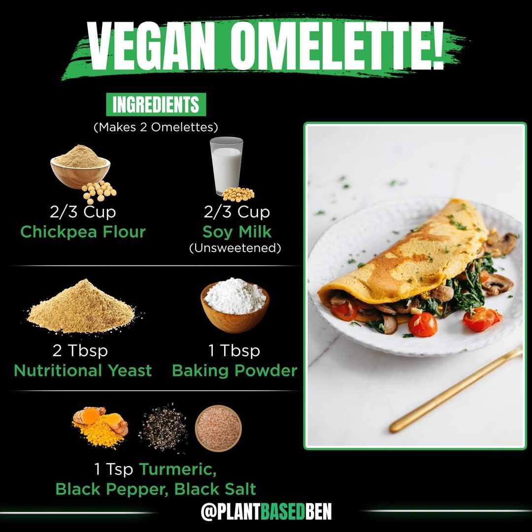Vegan Omelette with Vegetable Filling