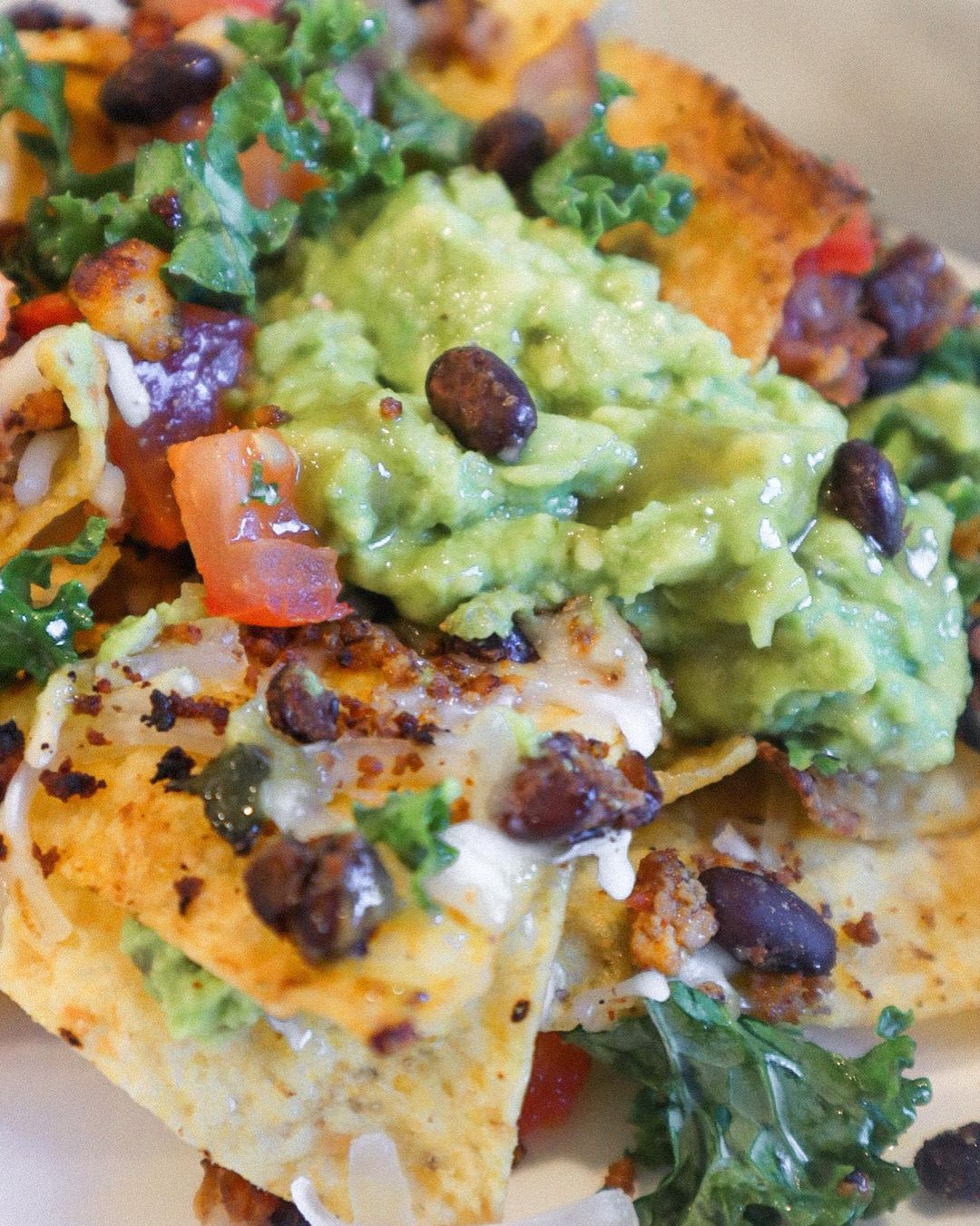 Loaded Vegan Nachos with Smoky Tofu