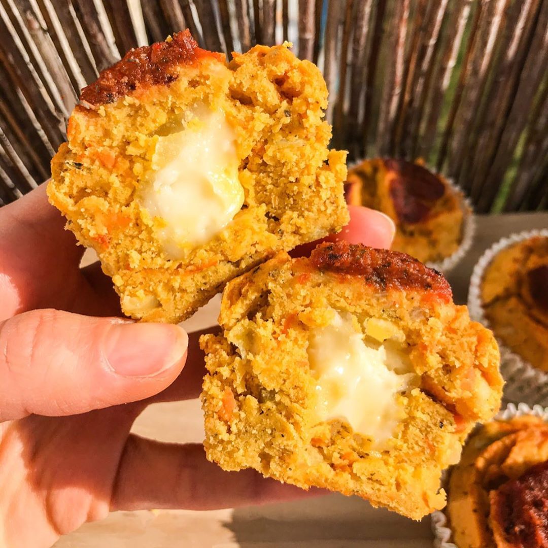 Easy Vegan Pizza Muffins