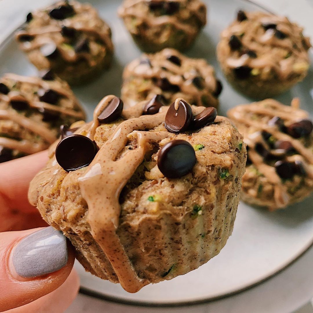 Banana PB ZOATmeal Breakfast Muffins