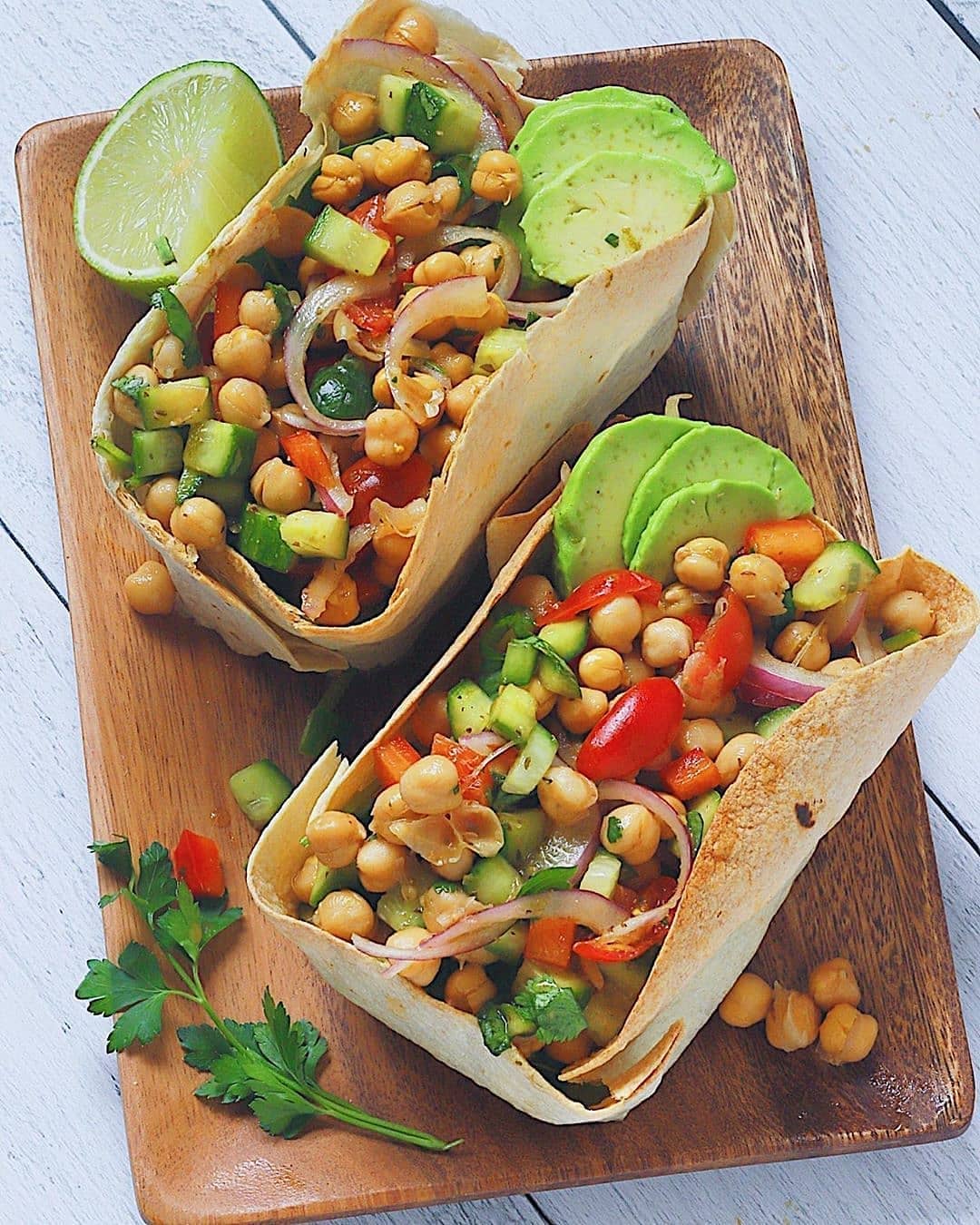 Chickpea Ceviche in Crispy Tortilla Bowls