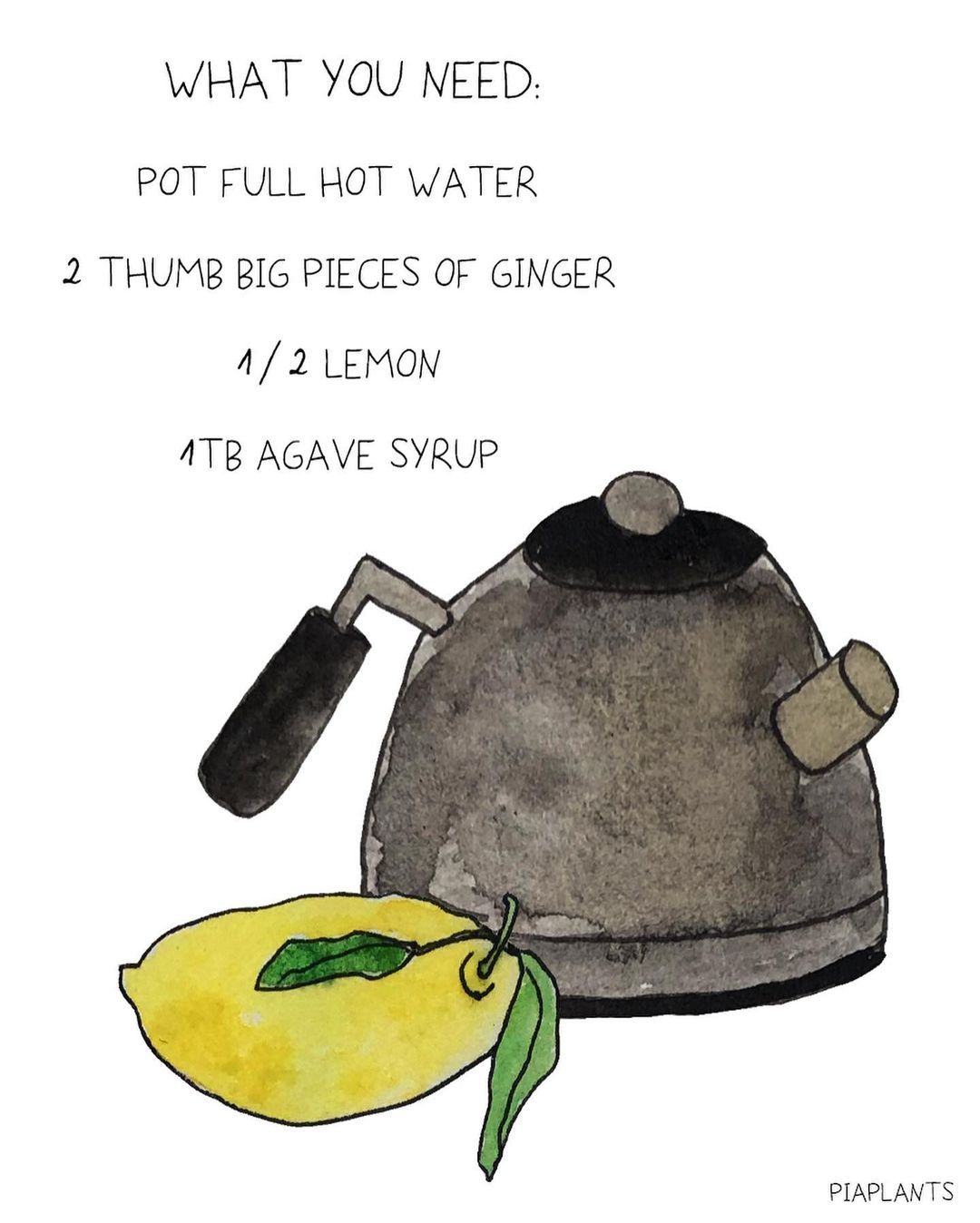 Simple Ginger lemon tea