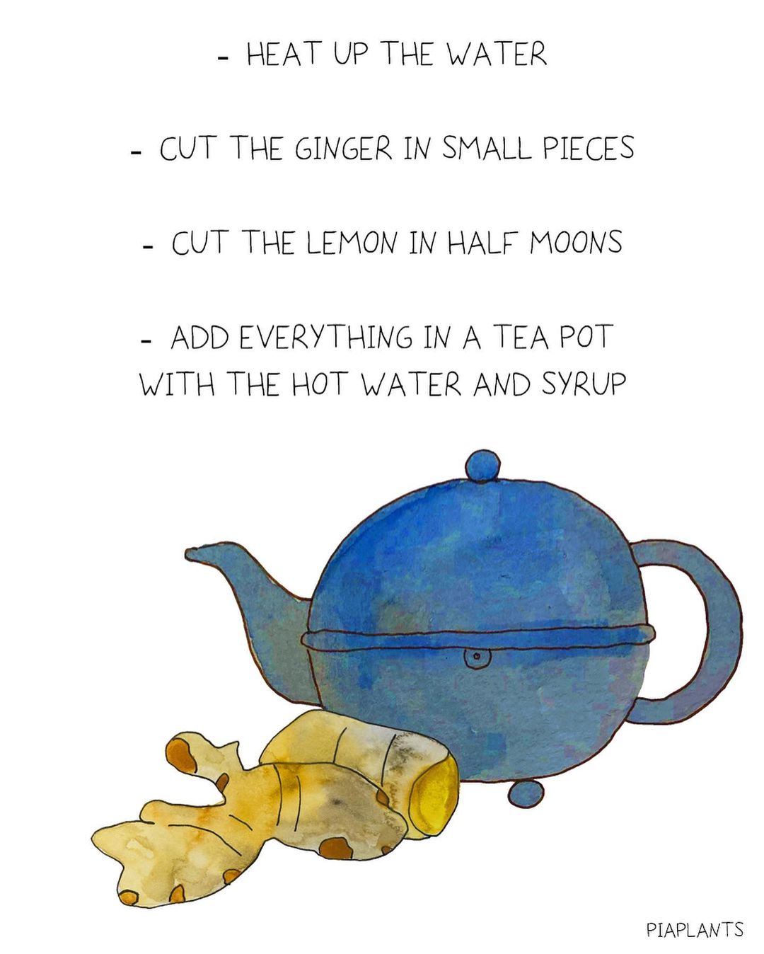 Simple Ginger lemon tea