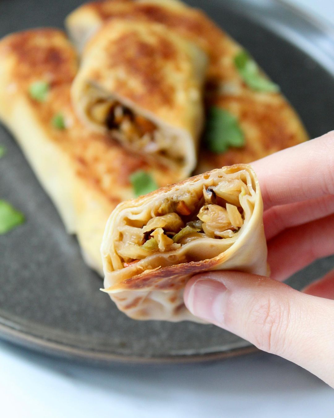 Crispy Baked Vegan Egg Rolls