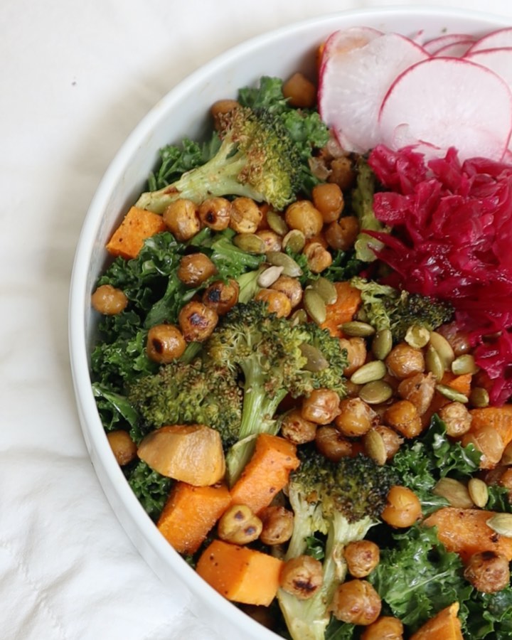 Loaded Nourish Bowl with Roasted Veggies