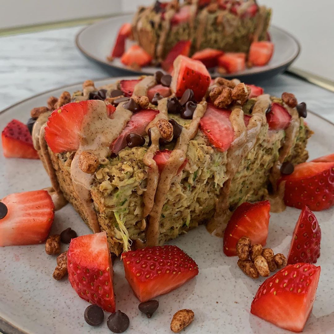 Vegan Zucchini Oatmeal Bake