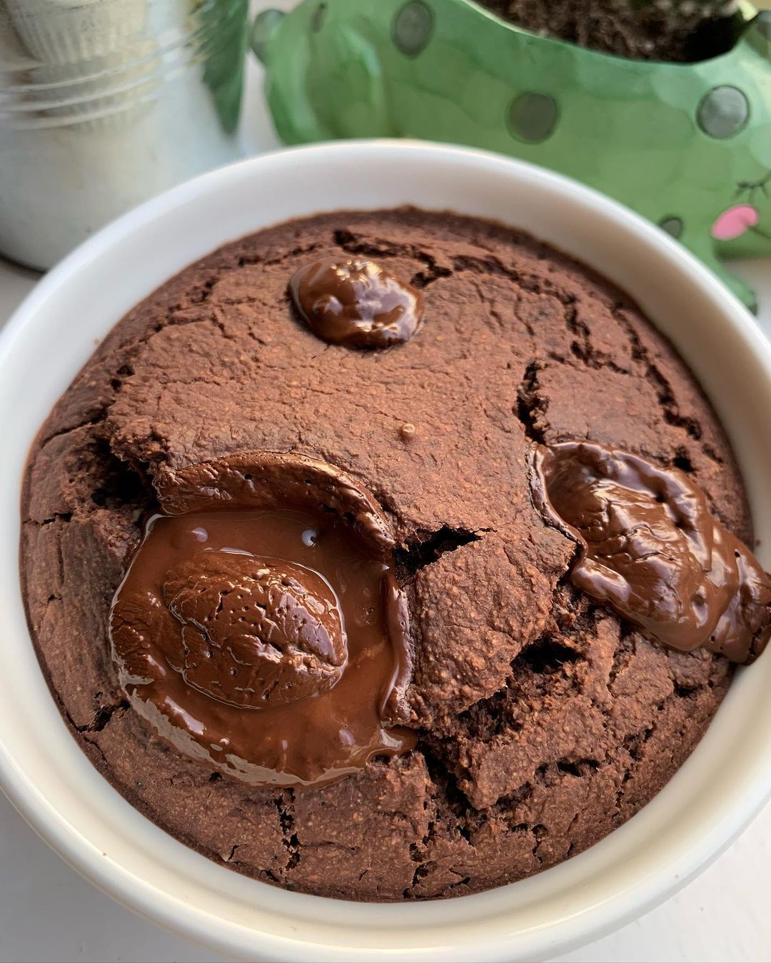 Vegan Chocolate Peanut Butter Baked Oats