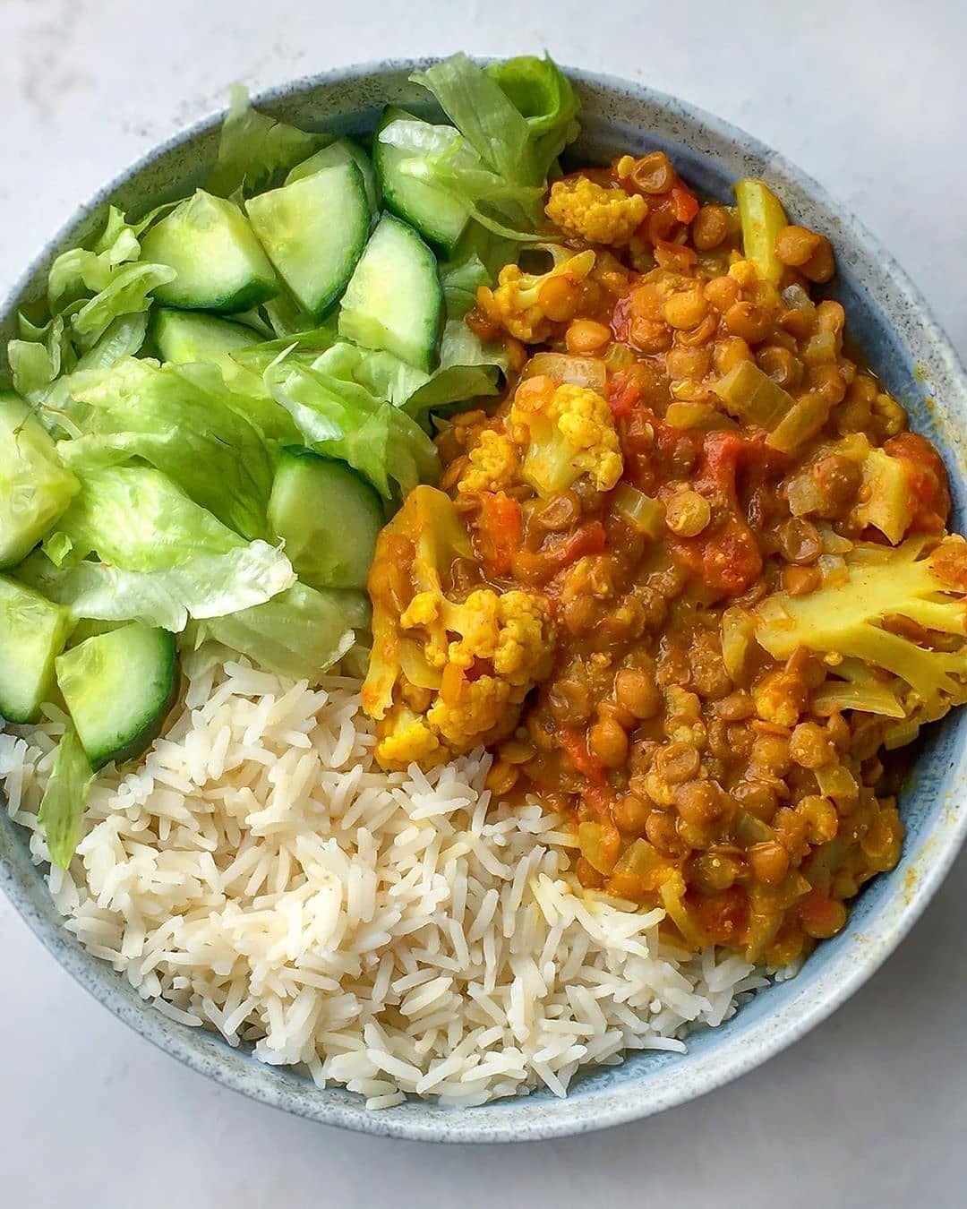 Vegan Lentil and Cauliflower Dahl