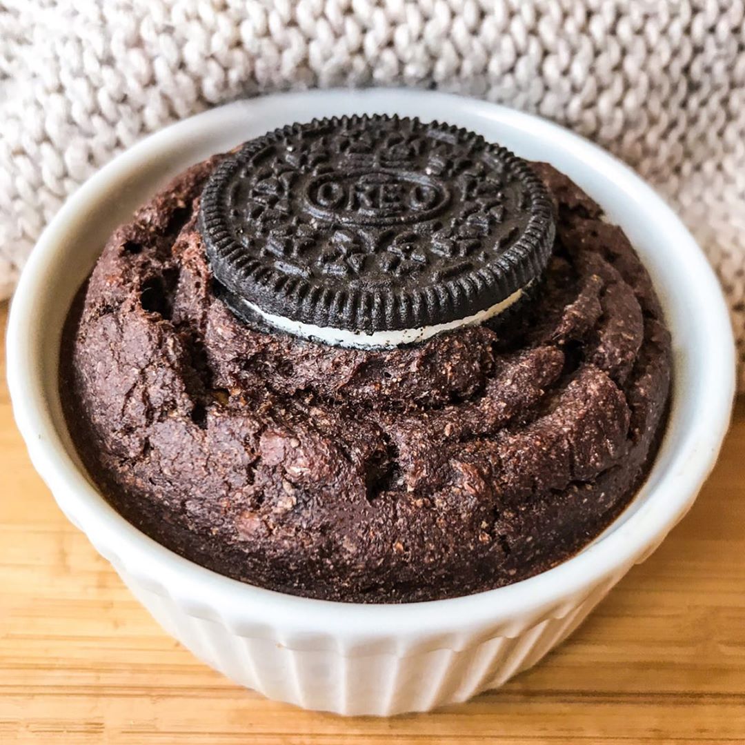 Oreo Topped Baked Oats