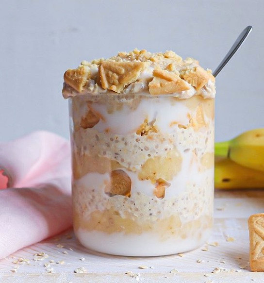 Banana Pudding Overnight Oats