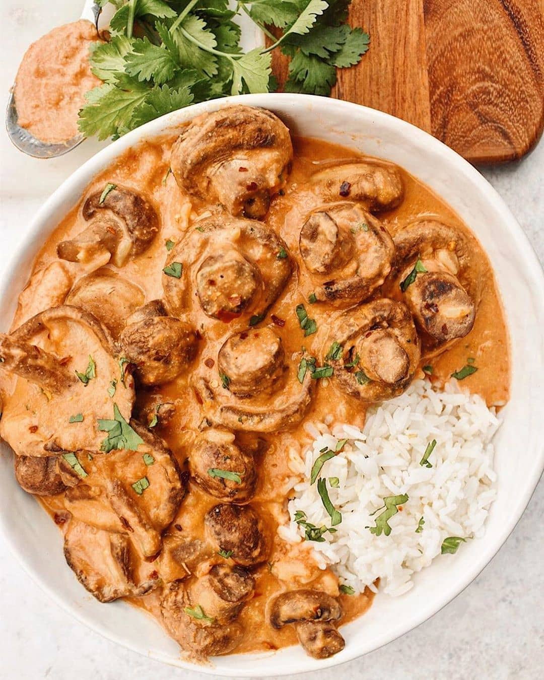 Sun Dried Tomato Creamed Mushrooms
