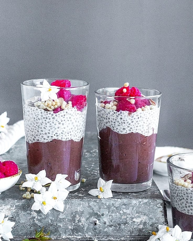 Easy Chia Pudding with Avocado Mousse
