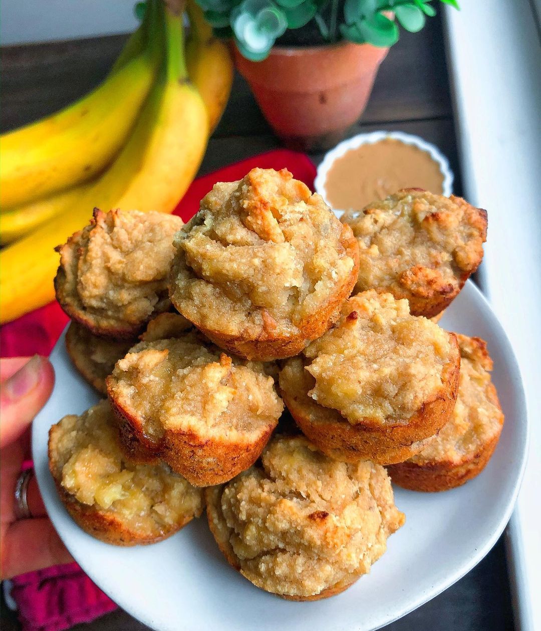 5 Ingredient Pb Banana Mini Muffins