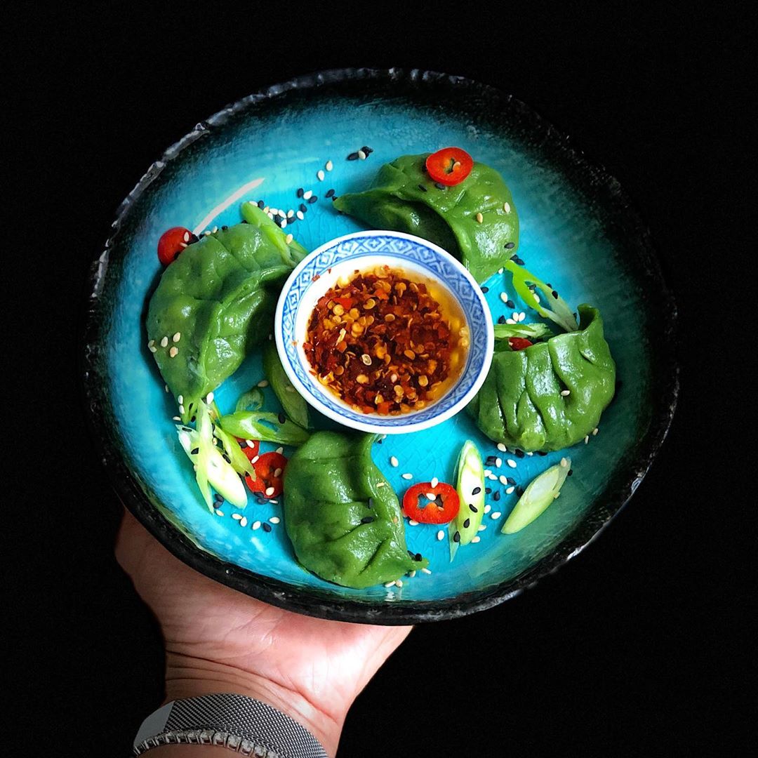 Homemade Spinach Dumplings with Fillings