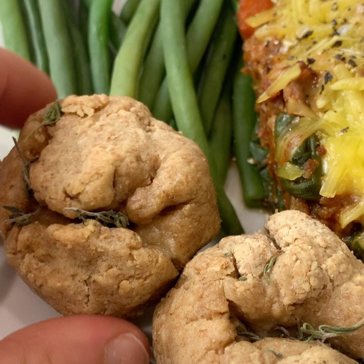 Homemade Vegan Courgette Lasagna with Garlic Butter Dough Balls