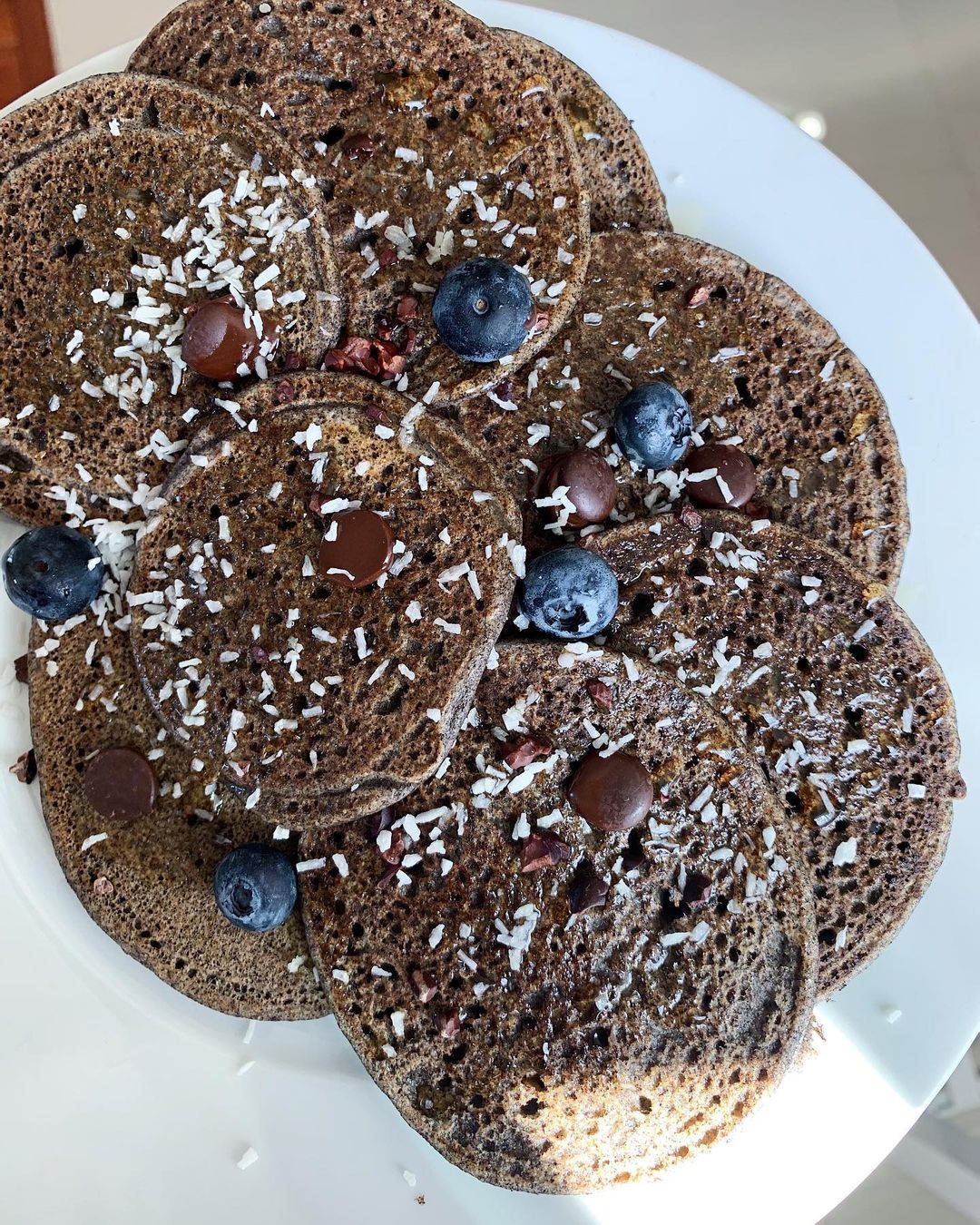 Vegan Gluten-Free Chocolate Buckwheat Pancakes