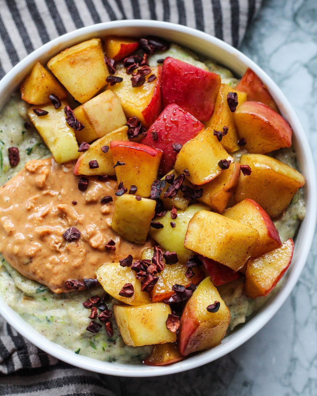 Bowl of Zoats and Sautéed Apples