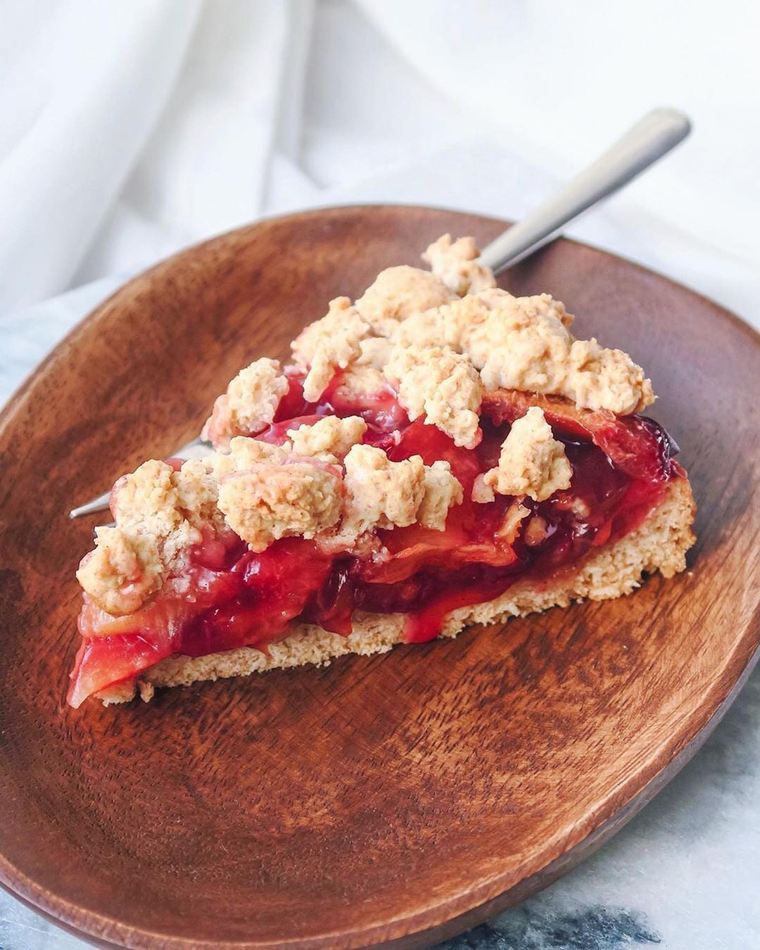 Plum Crumble Cake