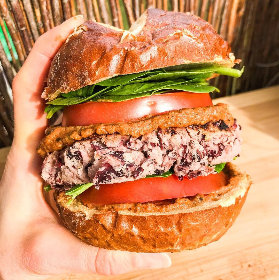Two Ingredient Black Bean Burger