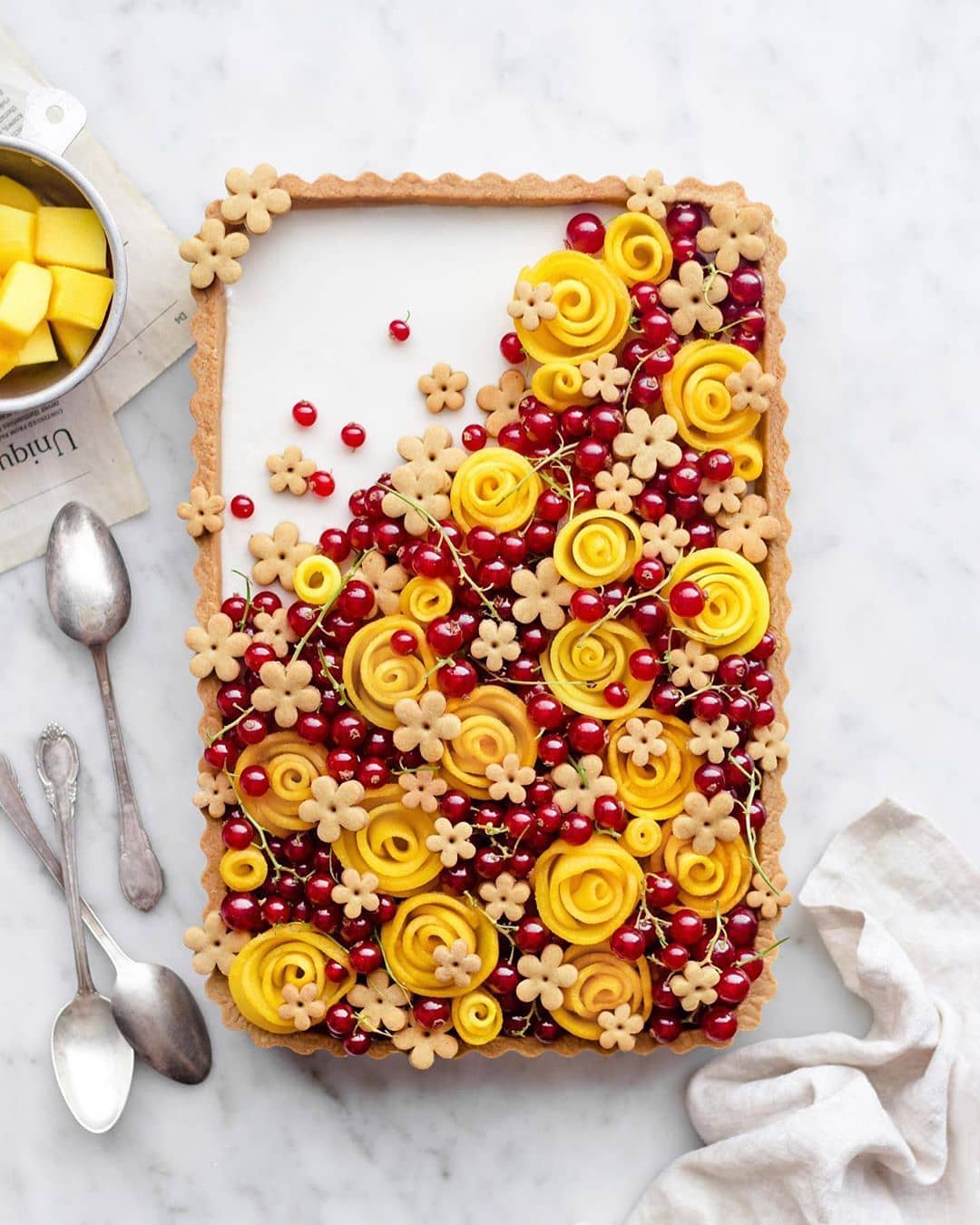 Vegan Mango Coconut Tart Delight