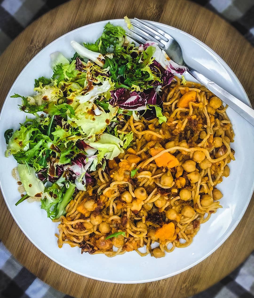 One-Pot Chickpea and Sweet Potato Noodles
