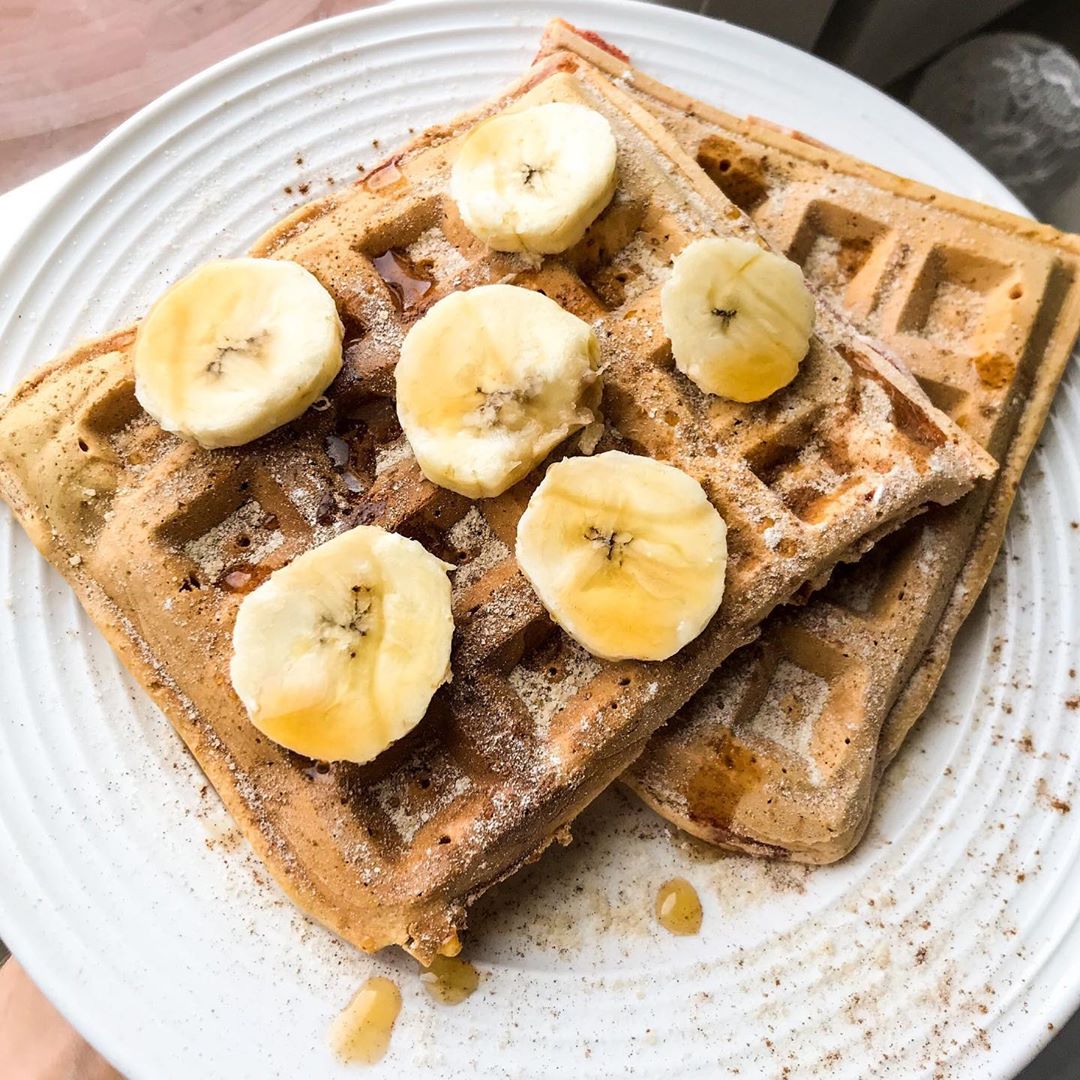 Vegan Snickerdoodle Waffles Breakfast Treat