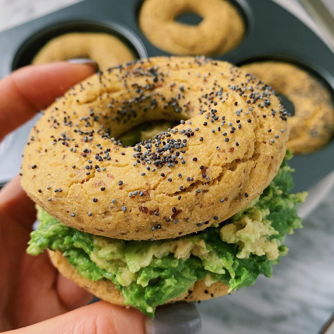 Plant-Based Poppyseed Bagel Sandwich
