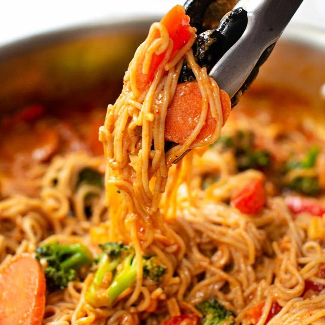 Vegan Red Curry Noodles