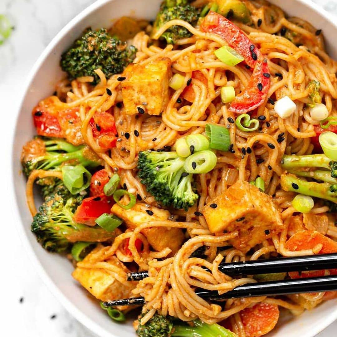 Vegan Red Curry Noodles