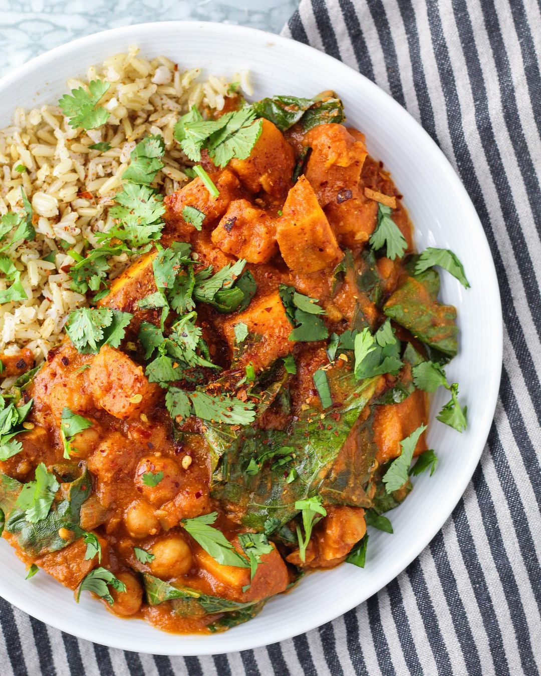Hearty Chickpea and Lentil Peanut Stew