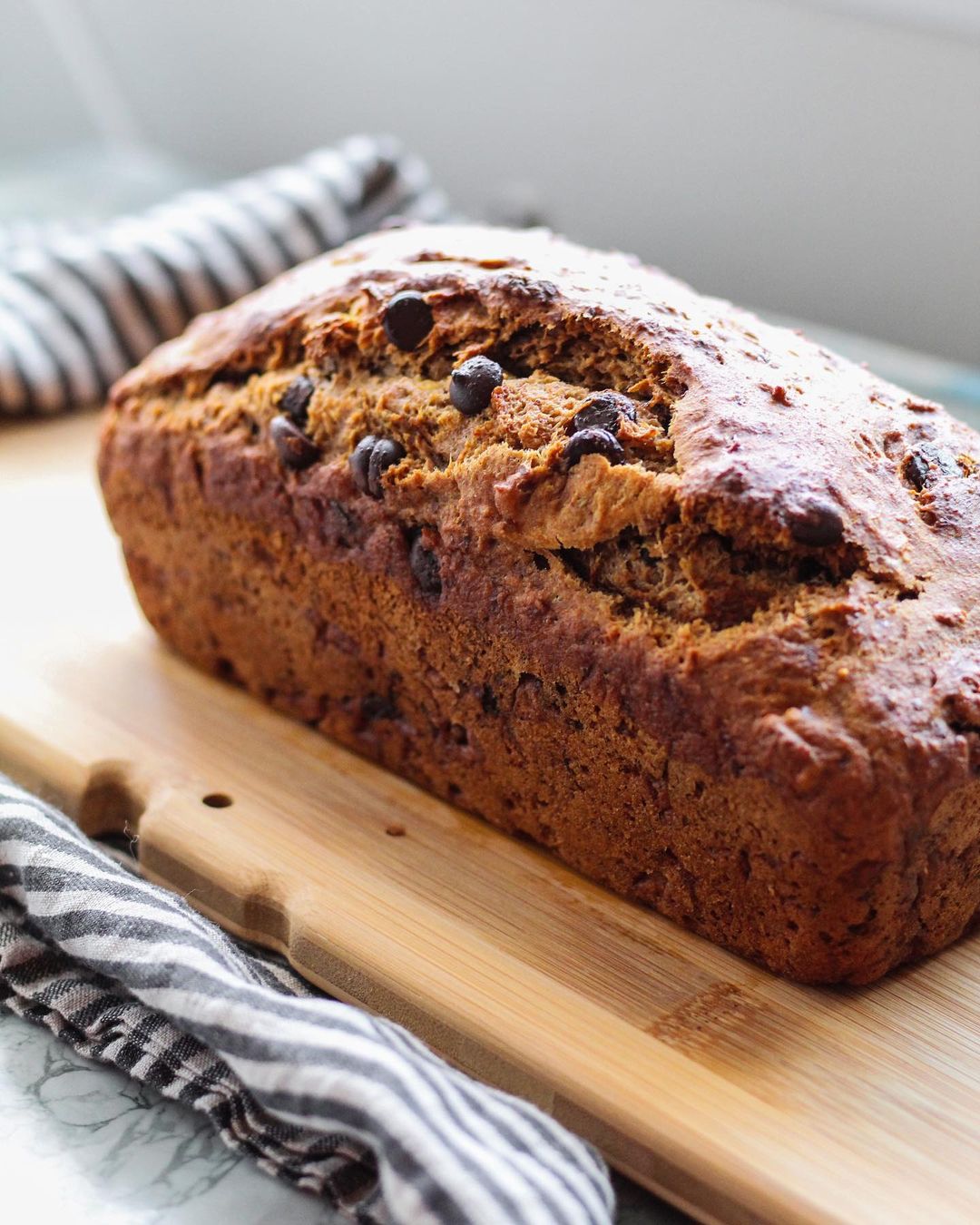 Chocolate Chip Walnut Banana Bread