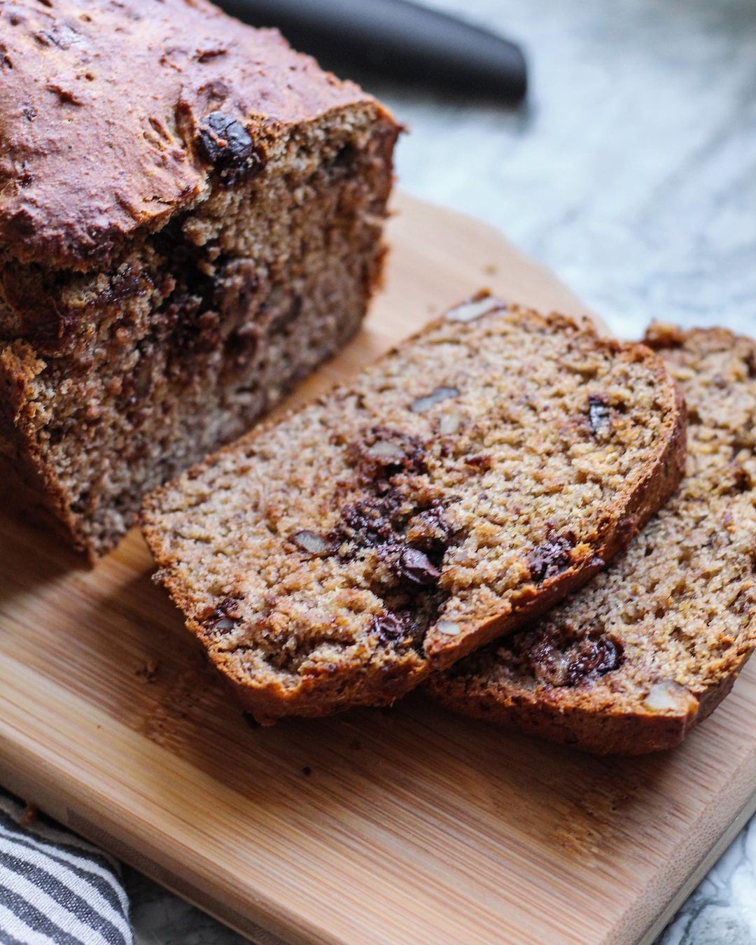 Chocolate Chip Walnut Banana Bread