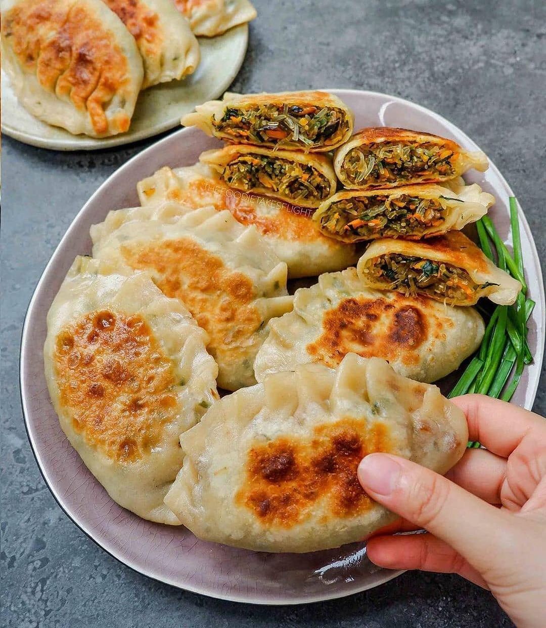 Vegan Chinese Chive Pies