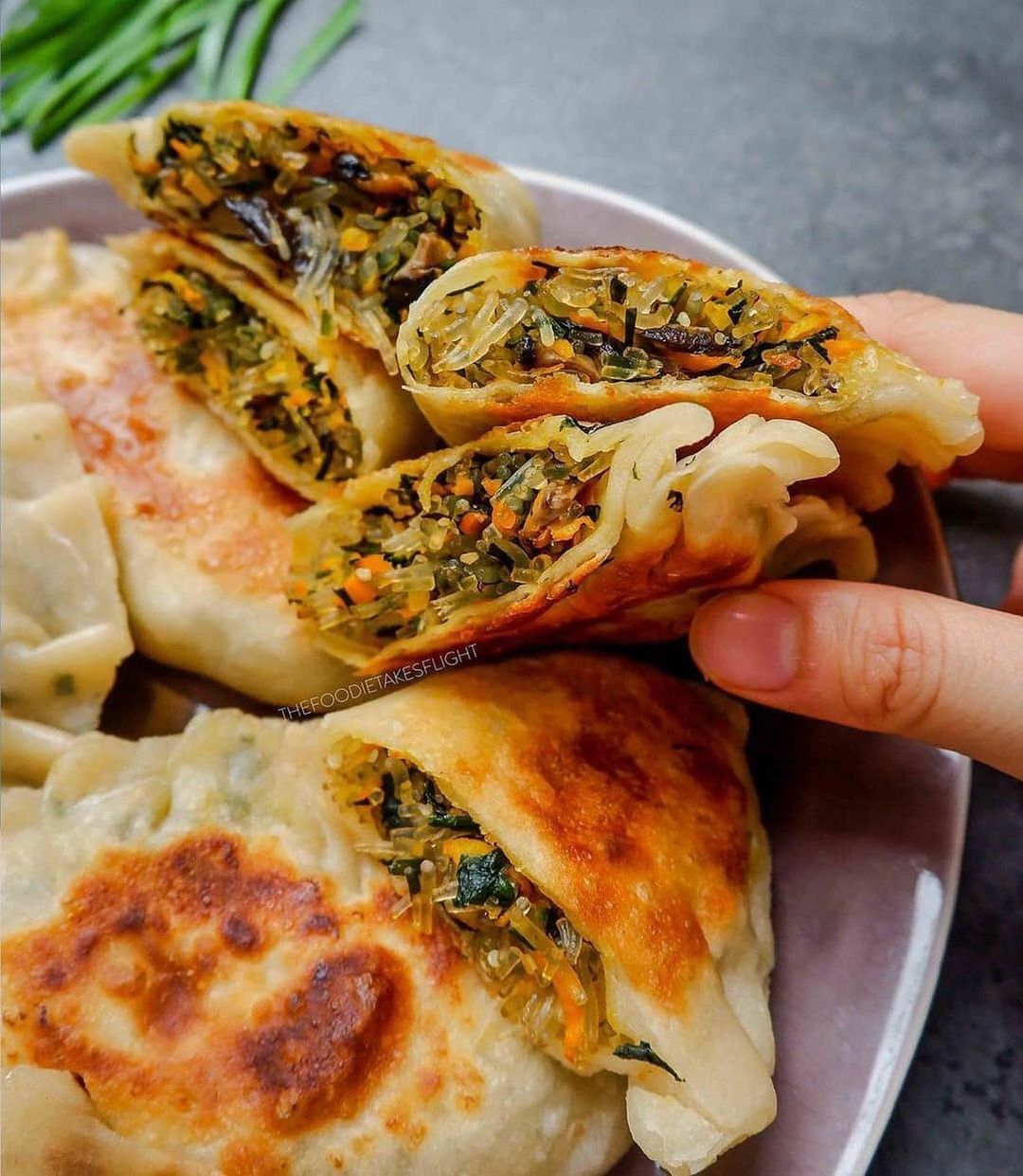 Vegan Chinese Chive Pies
