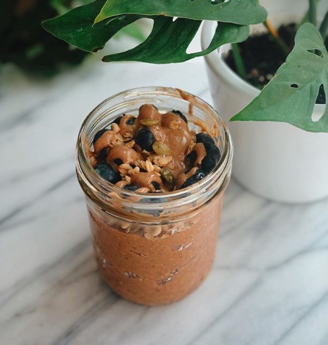 Healthy Vegan Sweet Potato Banana Smoothie