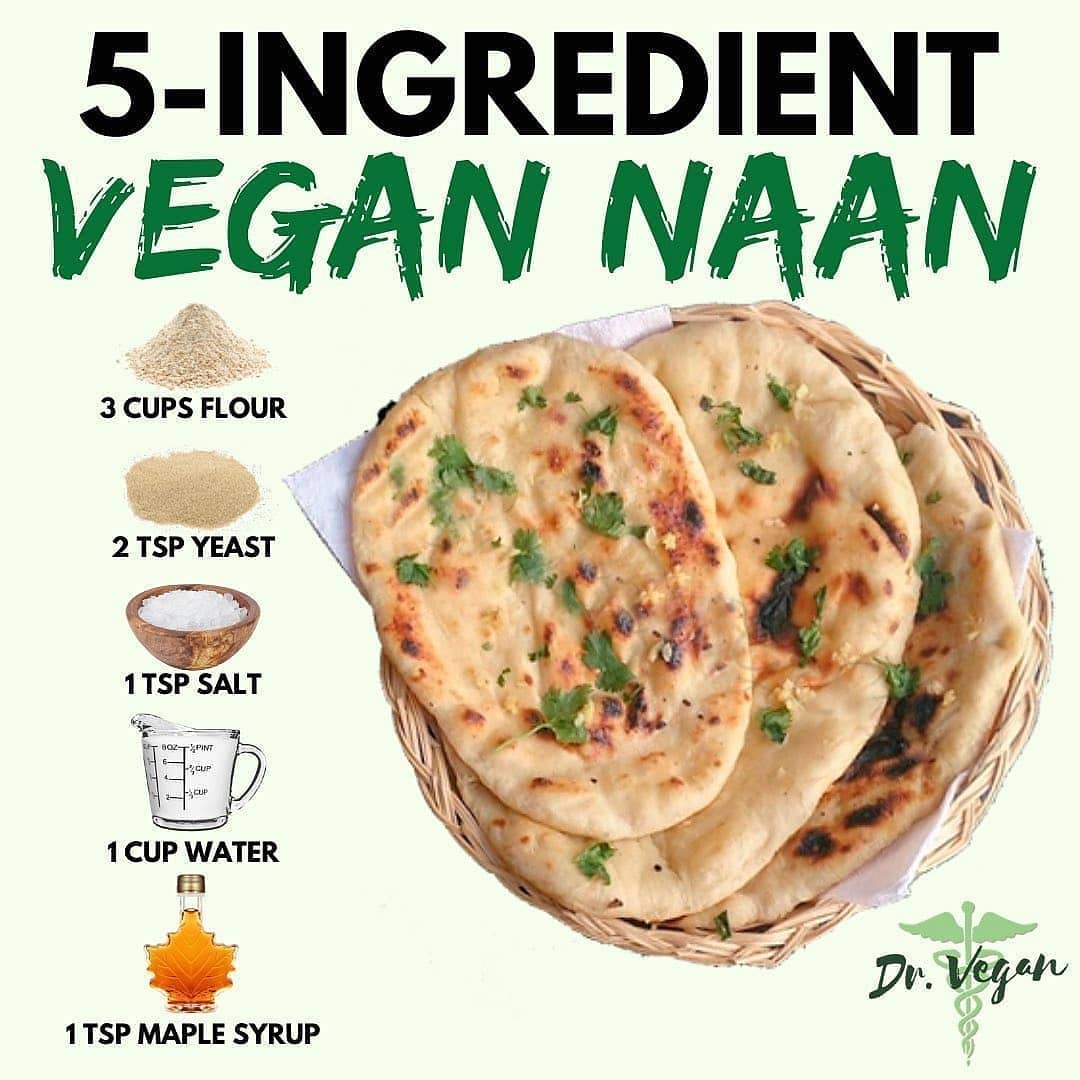 Homemade Vegan Naan Bread