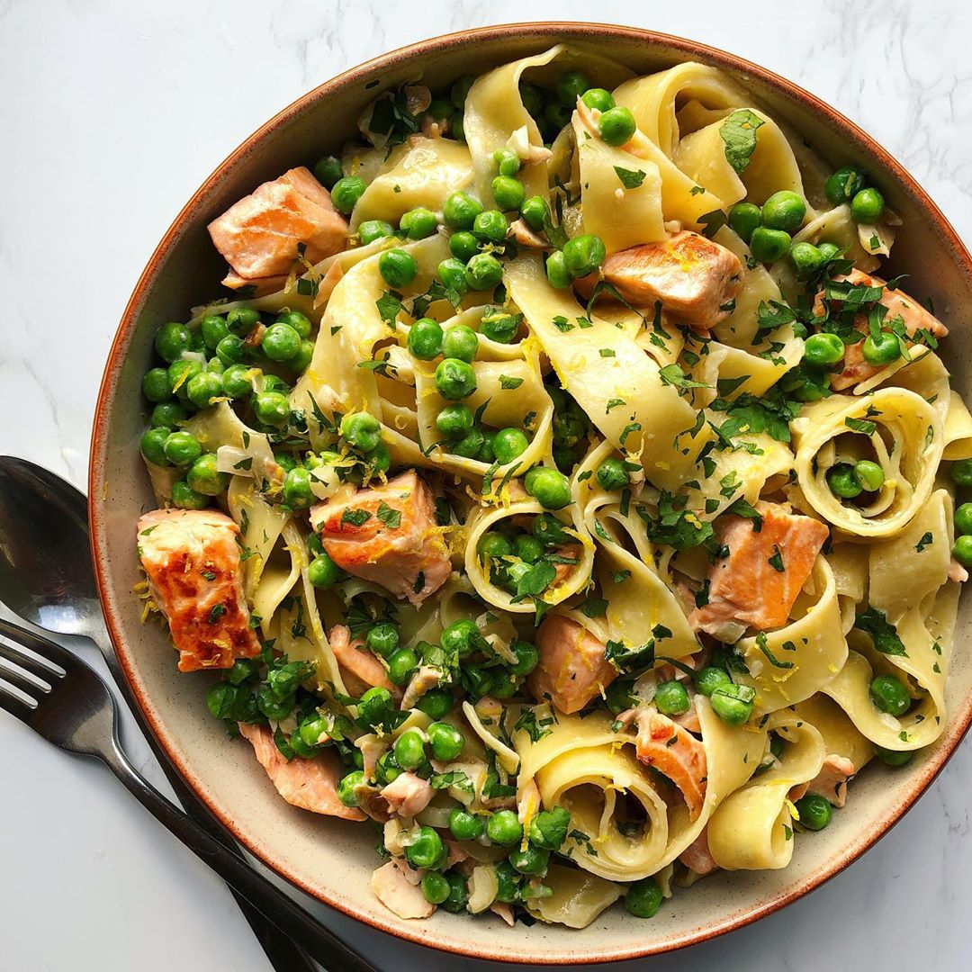 Salmon and Pea Pasta
