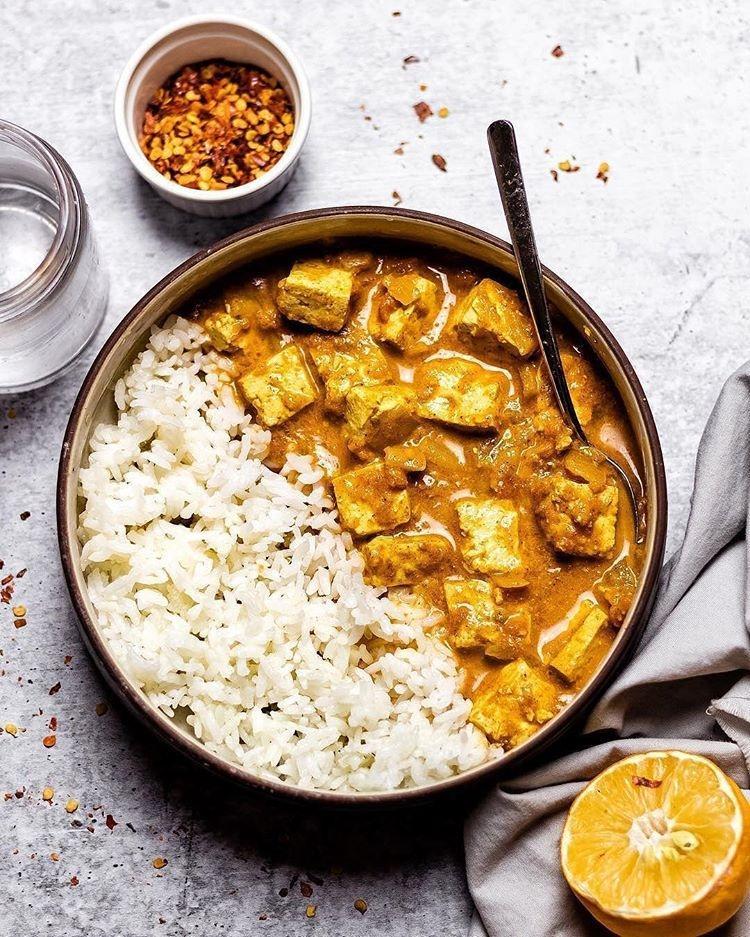 Vegan Tofu Tikka Masala Curry