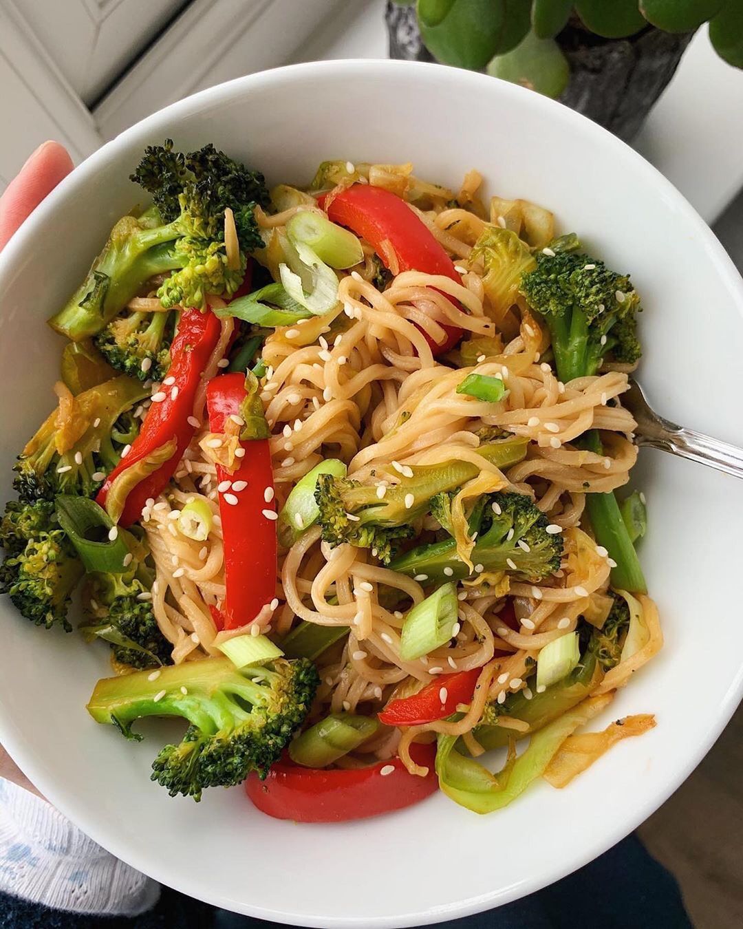 Quick Sticky Sesame Noodles Stir Fry