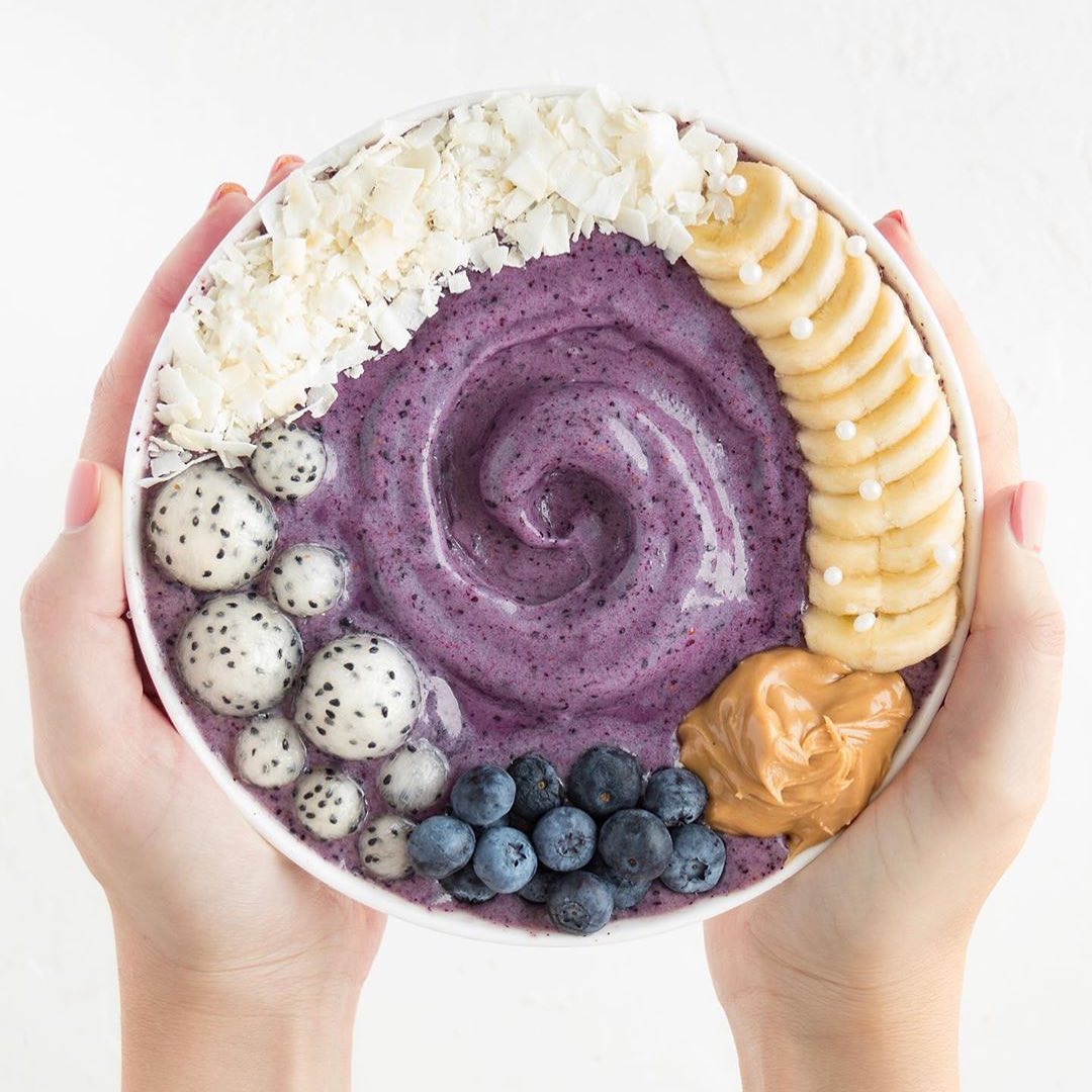 Peanut Butter Banana Blueberry Smoothie