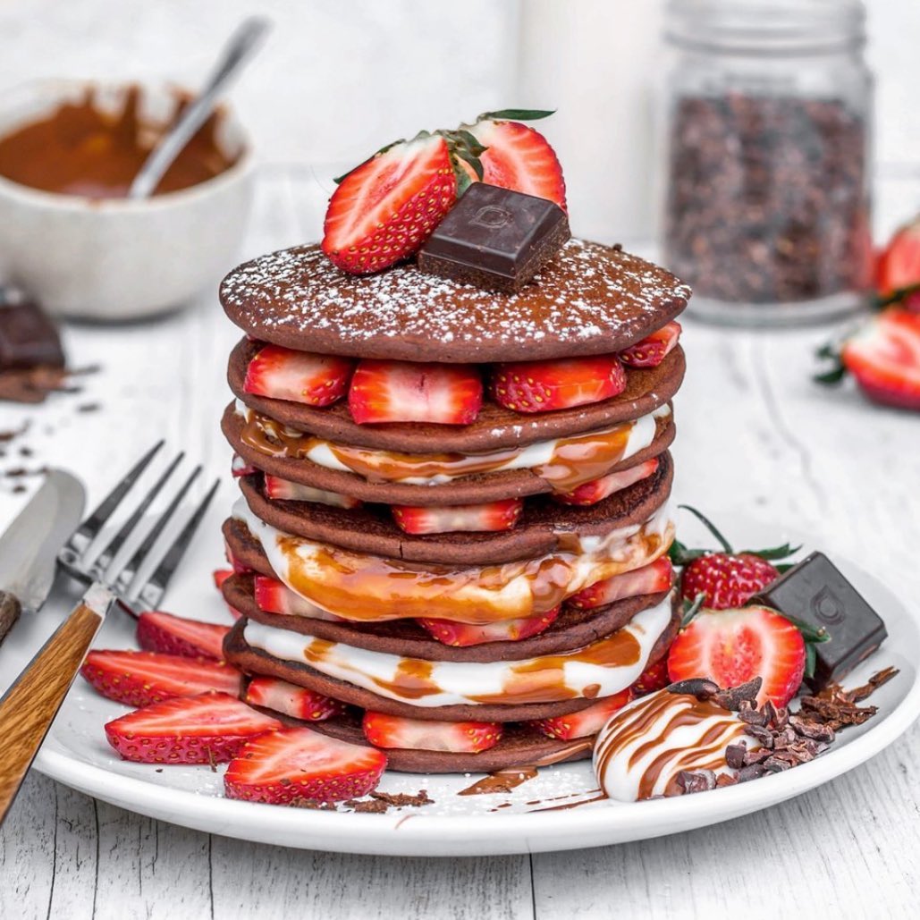 Chocolate Buckwheat Pancakes