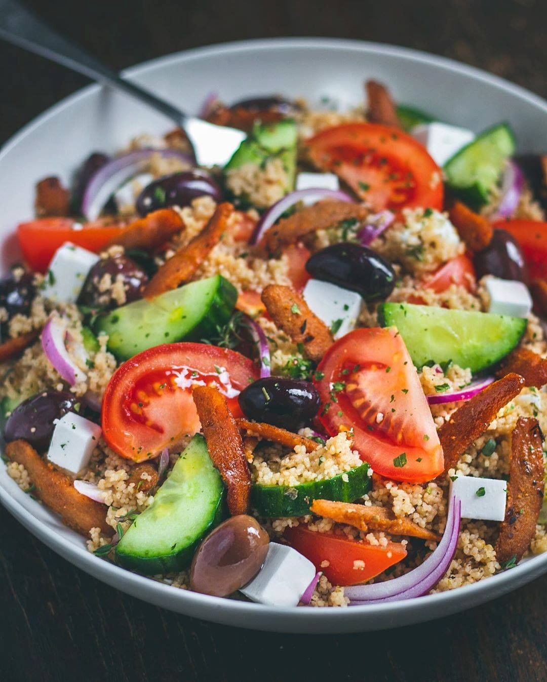 Vegan Greek Couscous Salad