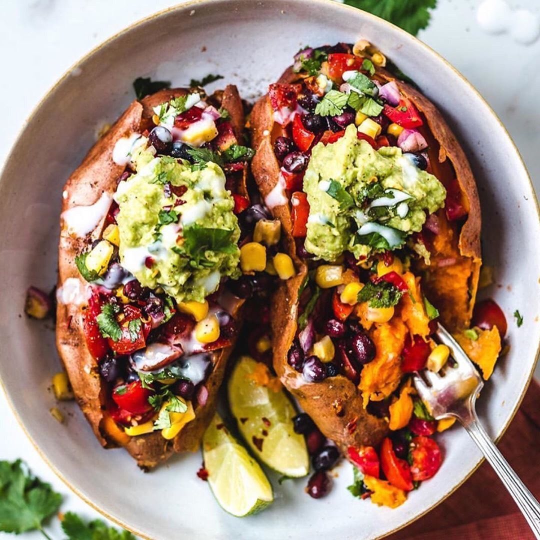Mexican Stuffed Sweet Potatoes