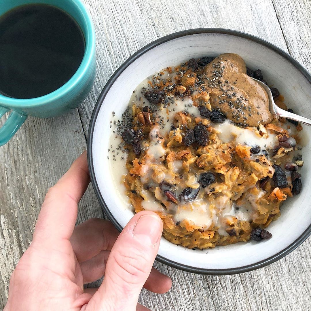 Decadent Carrot Cake Oatmeal with Hidden Veggies