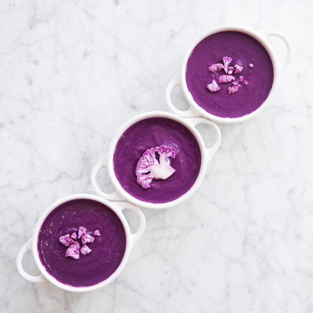 Neon Purple Antioxidant Vegetable Soup